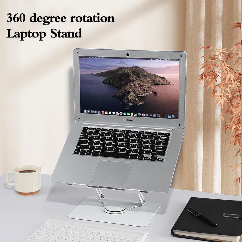Aluminum Rotatable Laptop Stand With Cooling Fans