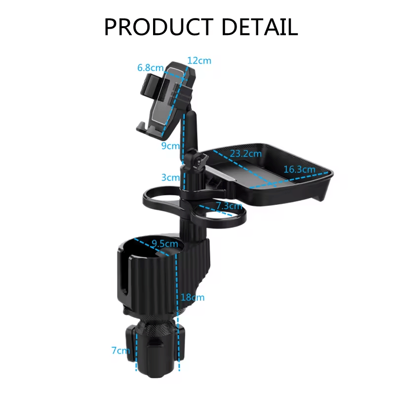 5 in 1 360°Cup tray Holder for Car, Drink Holder Expander