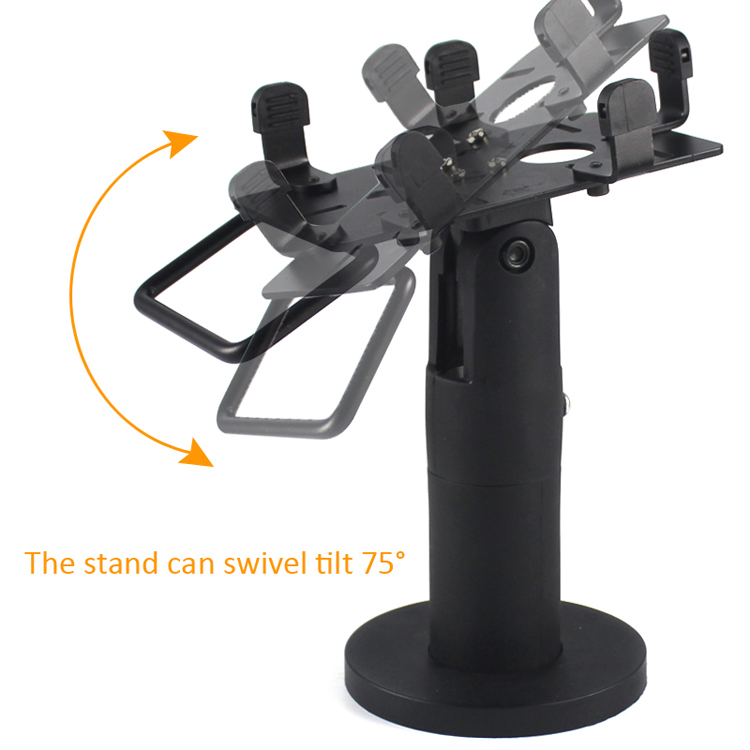Universal Stand for Credit Card Terminals, Tilts 75 Degree and Swivels 270 Degree.