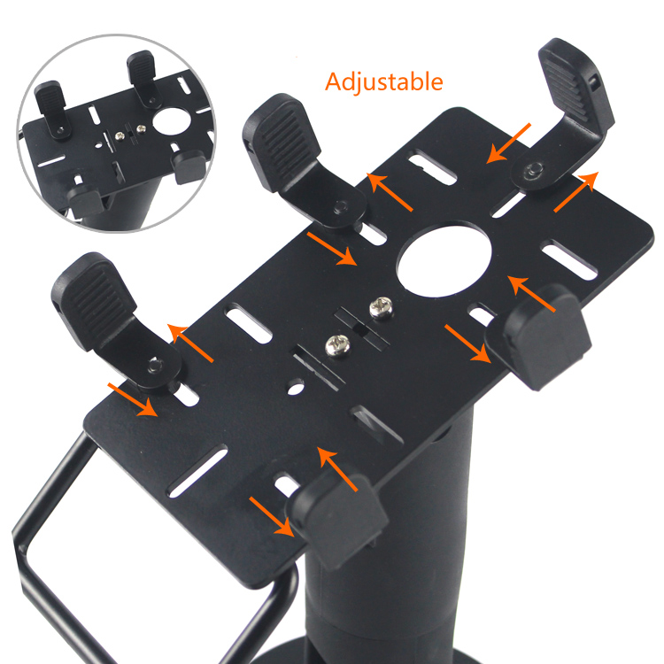 Universal Stand for Credit Card Terminals, Tilts 75 Degree and Swivels 270 Degree.