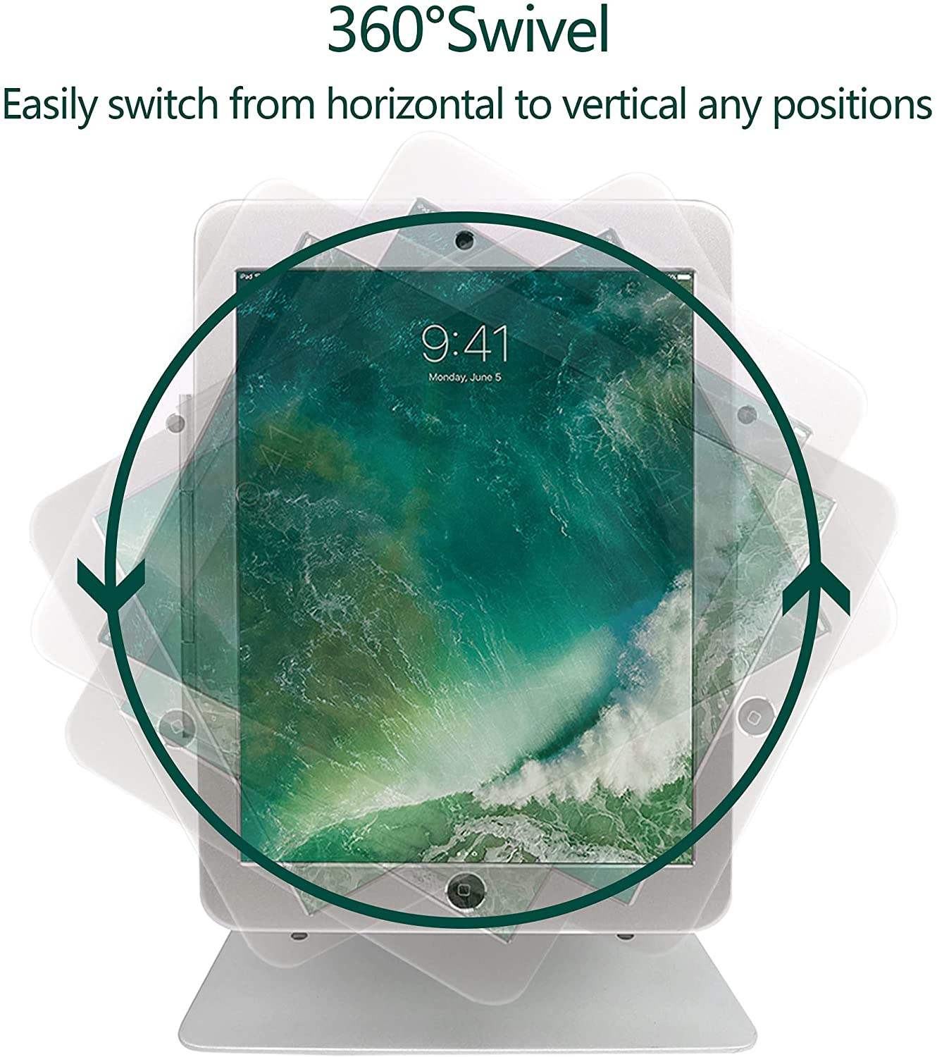Anti-Theft iPad Kiosk Table Mount Stand