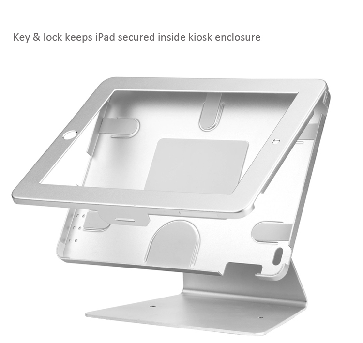 Anti-Theft iPad Kiosk Table Mount Stand