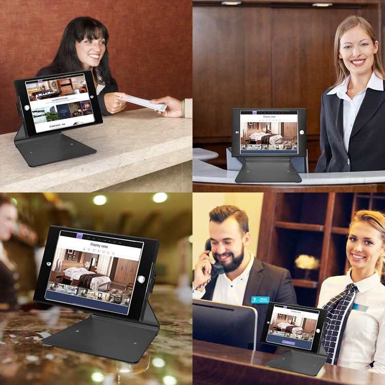 Anti-Theft iPad Kiosk Table Mount Stand
