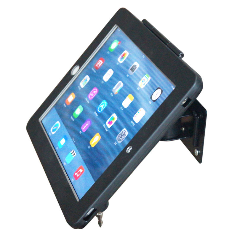 Aluminum Tablet Kiosk Display Wall Mount Holder with Lock and Keys