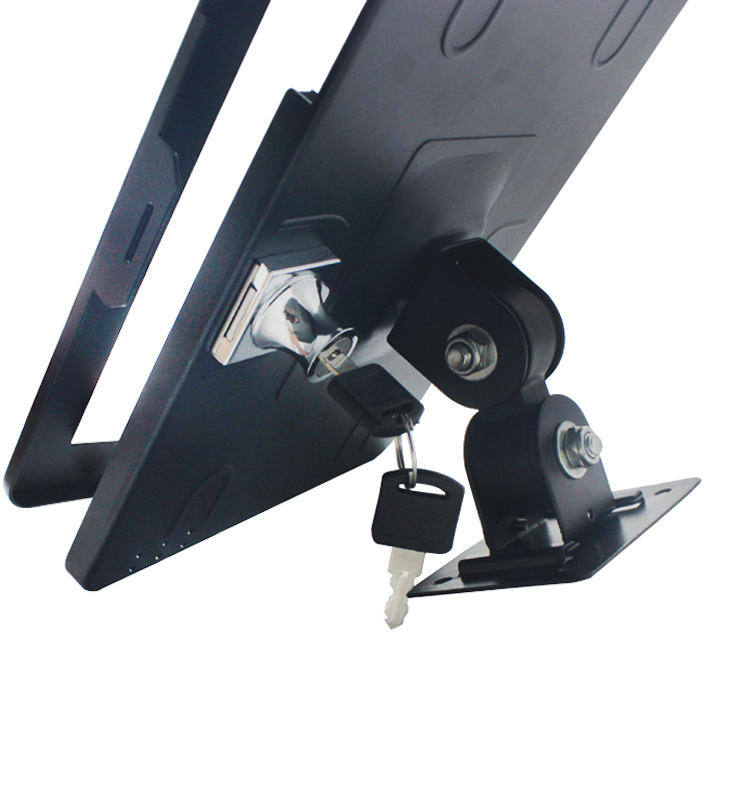 Aluminum Tablet Kiosk Display Wall Mount Holder with Lock and Keys