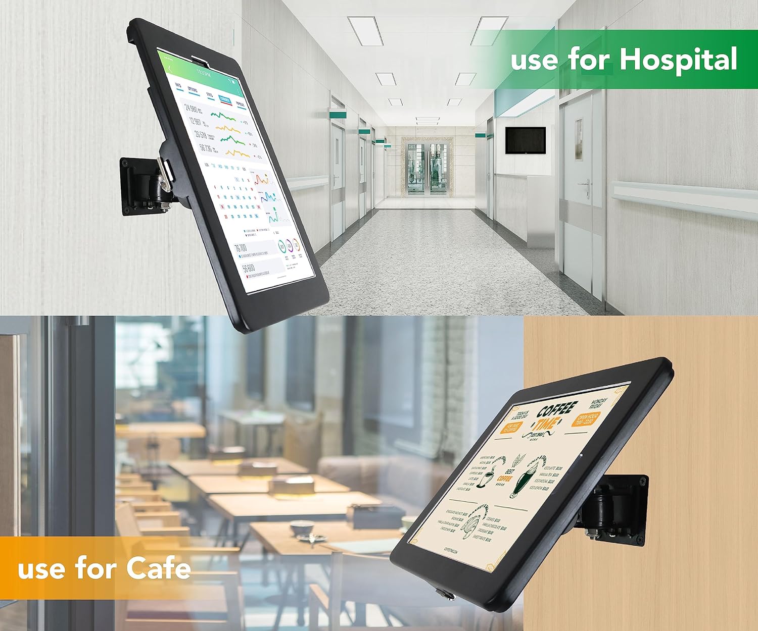 Aluminum Tablet Kiosk Display Wall Mount Holder with Lock and Keys Aluminum Tablet Kiosk Display Wall Mount Holder with Lock and Keys