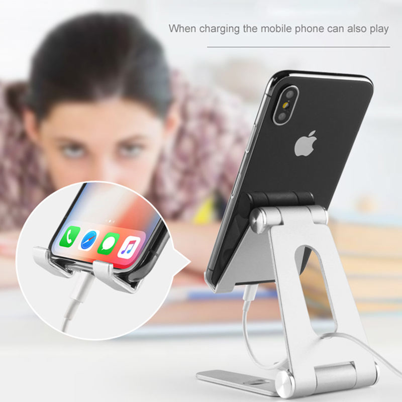 Aluminum Dual Foldable Phone and Tablet Stand