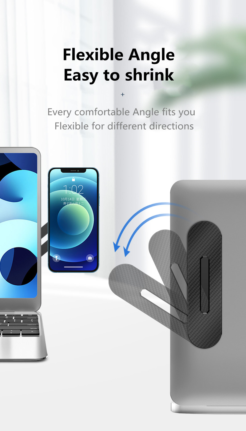 ABS Hot Sale Laptop or Desktop Monitor Side Mount Phone Holder