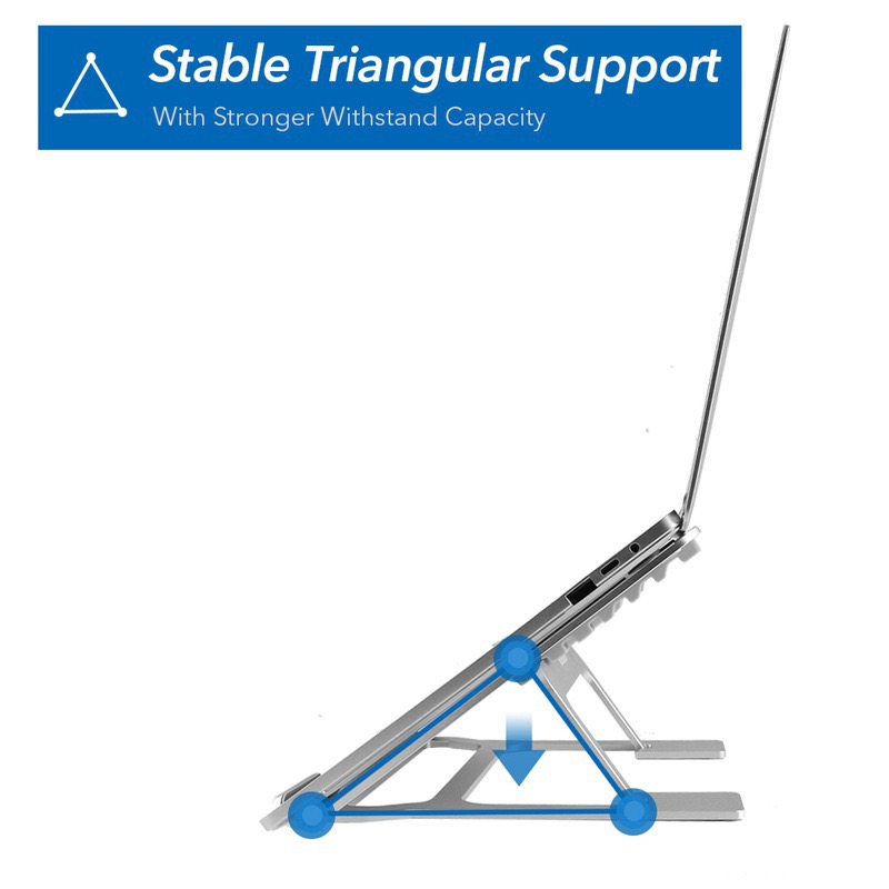 6-Level Height Adjustable Laptop Stand Riser
