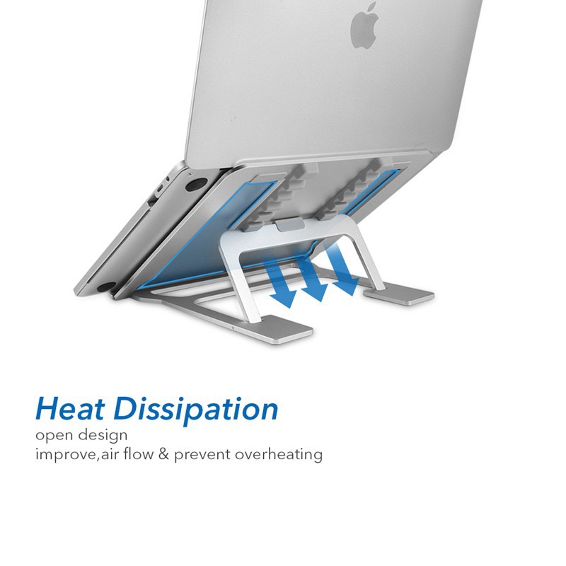 6-Level Height Adjustable Laptop Stand Riser