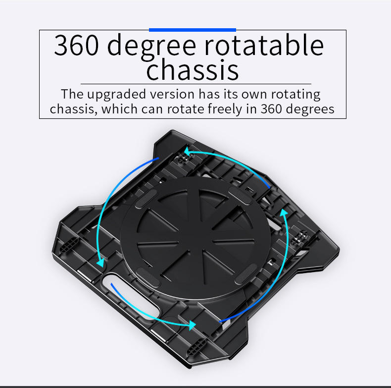 ABS 360 Degree Rotatable Laptop Stand With Phone Holder