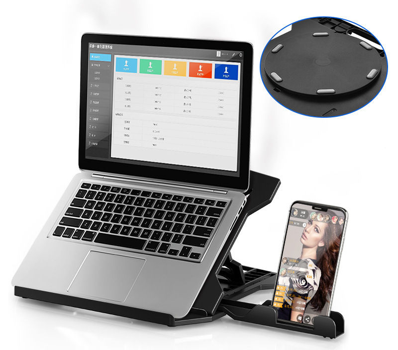 ABS 360 Degree Rotatable Laptop Stand With Phone Holder