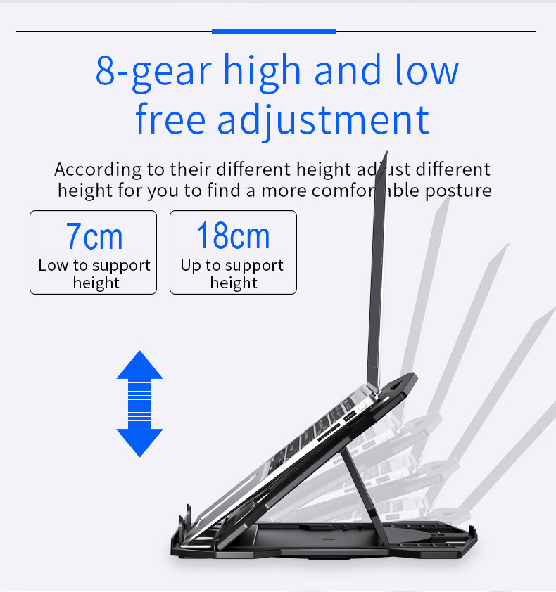 ABS 360 Degree Rotatable Laptop Stand With Phone Holder