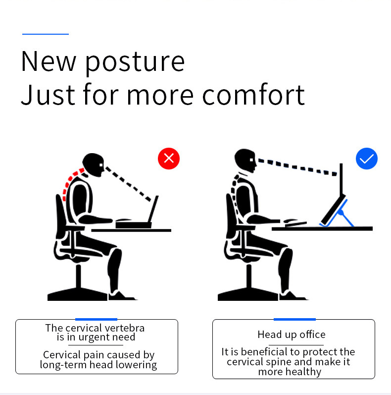 ABS 360 Degree Rotatable Laptop Stand With Phone Holder