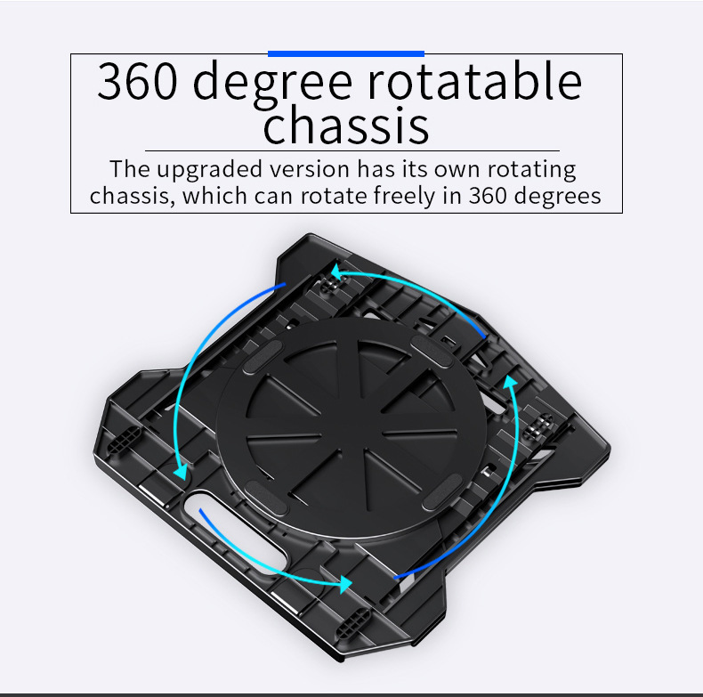 ABS 360 Degree Rotatable Laptop Stand With Phone Holder