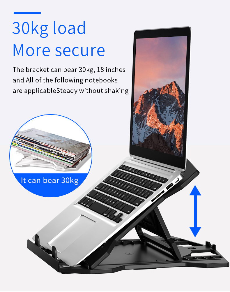 ABS 360 Degree Rotatable Laptop Stand With Phone Holder