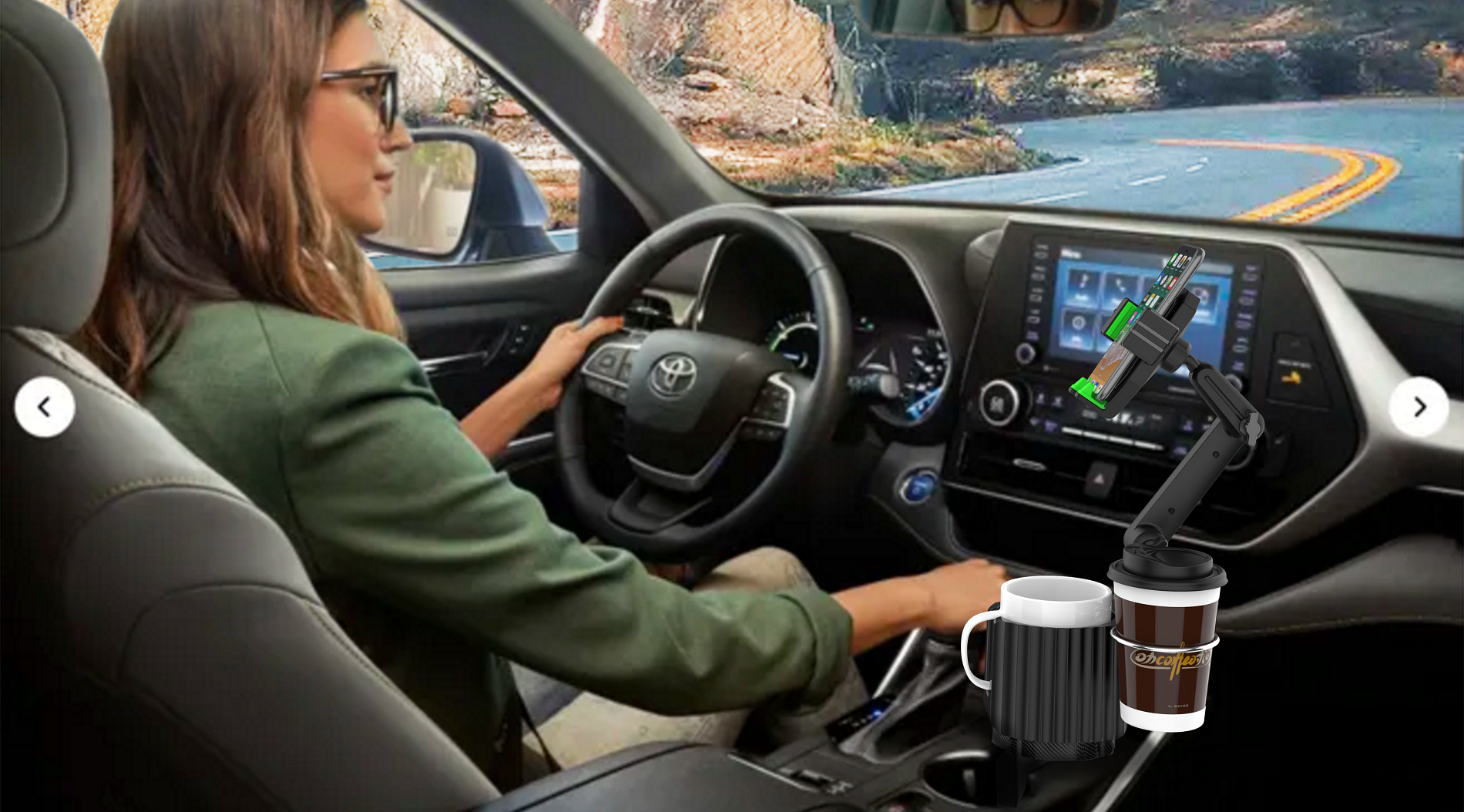  3-in-1 Car Cup Holder 