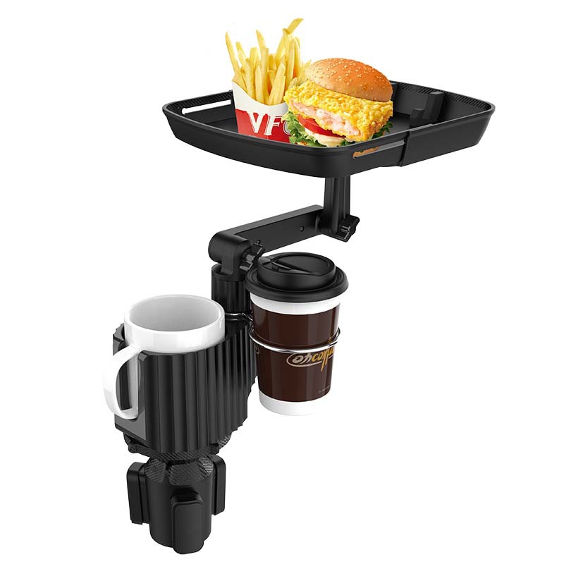  4-in-1 Multifunctional 360° Rotating Car Cup Holder Tray