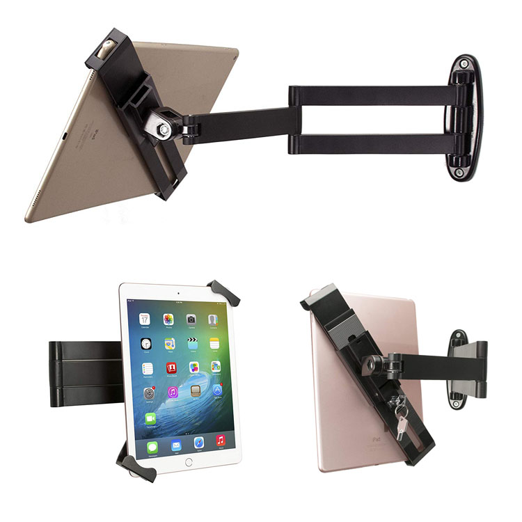 Adjustable Long Arm Tablet Wall Mount - Fits 7 to 11 Inch Tablets Adjustable Long Arm Tablet Wall Mount - Fits 7 to 11 Inch Tablets