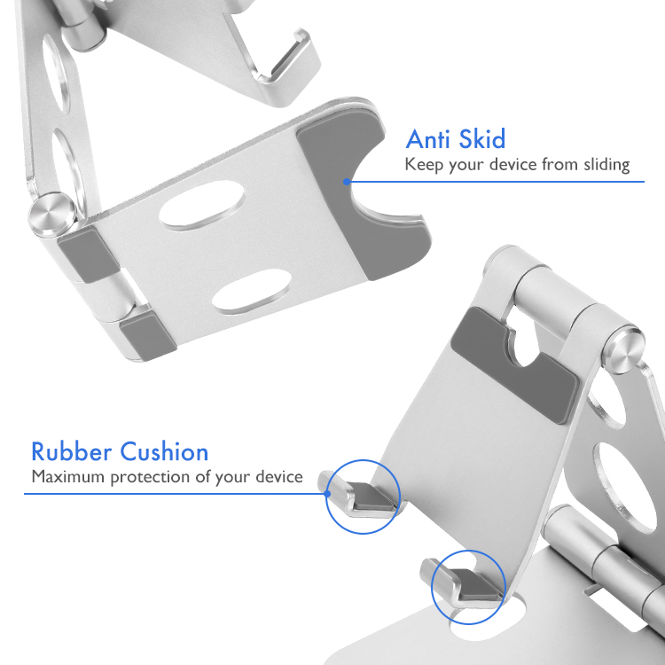 Dual Folding Aluminum Cell Phone Stand