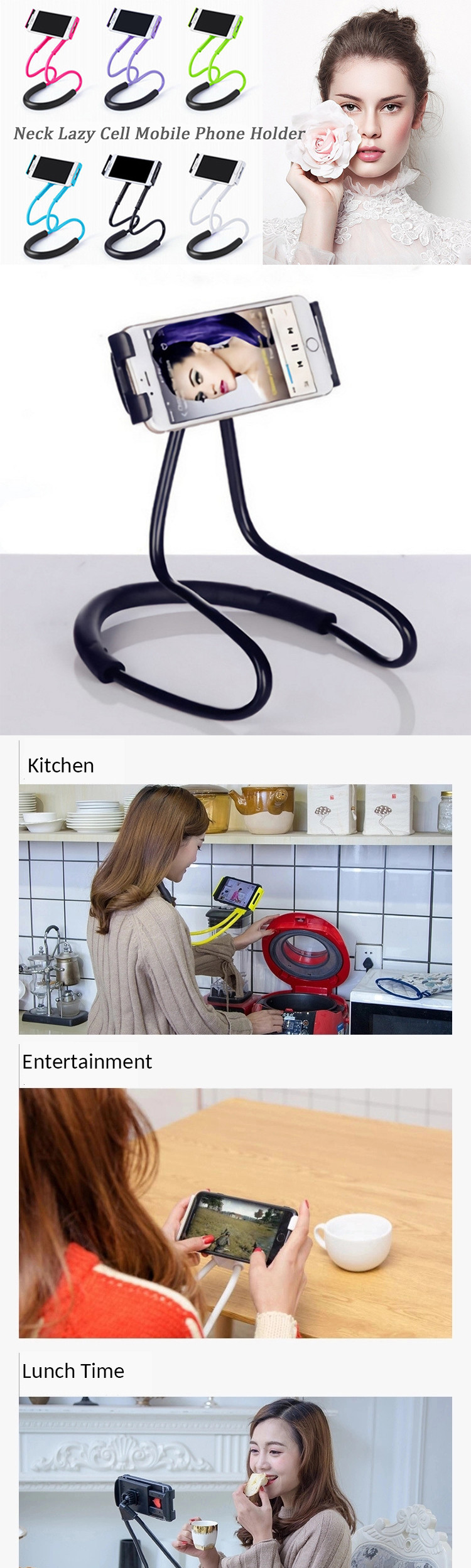 Long Arm 360 Rotating Lazy Gooseneck Cell Phone Holder Long Arm 360 Rotating Lazy Gooseneck Cell Phone Holder