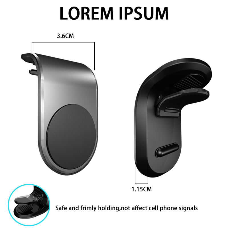 L Shape Best Seller Car Phone Stand For Air Vent
