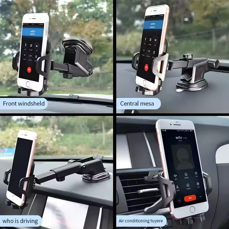 360 Degree Rotable and Retractable Long Arm Dashboard Car Mount