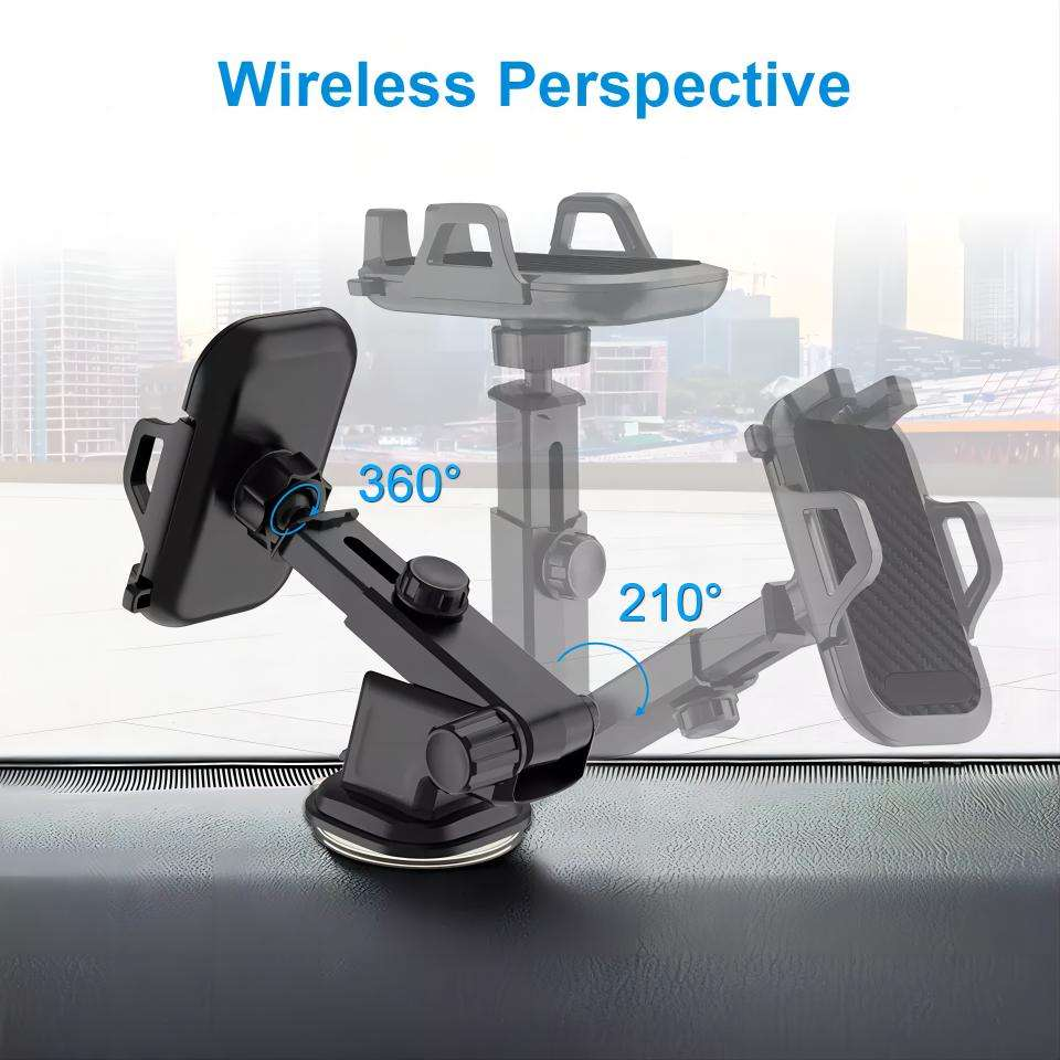 360 Degree Rotable and Retractable Long Arm Dashboard Car Mount