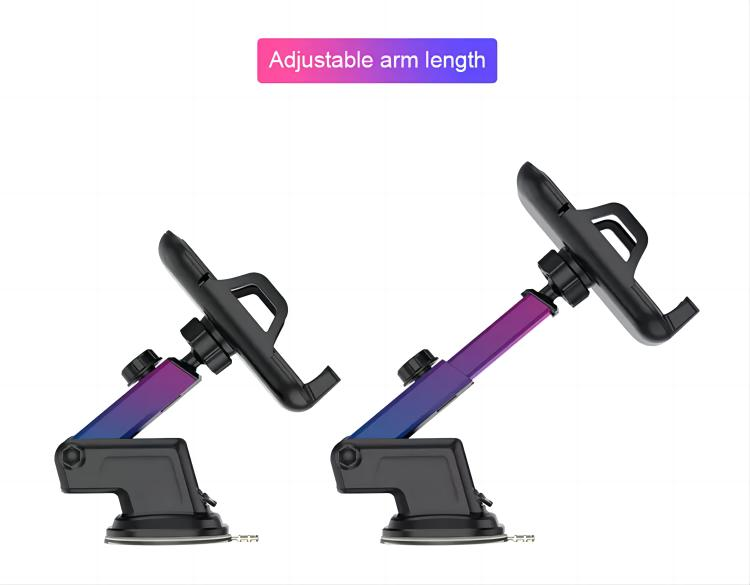 360 Degree Rotable and Retractable Long Arm Dashboard Car Mount