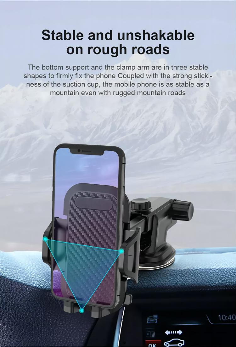 360 Degree Rotable and Retractable Long Arm Dashboard Car Mount