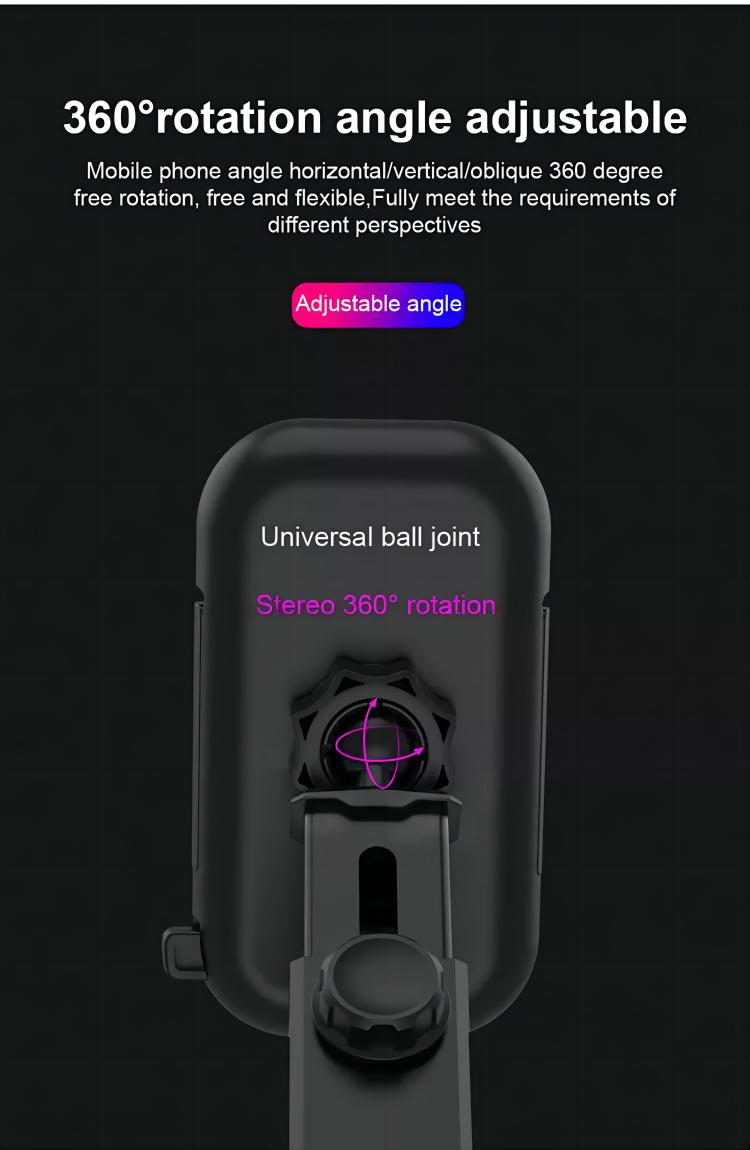 360 Degree Rotable and Retractable Long Arm Dashboard Car Mount