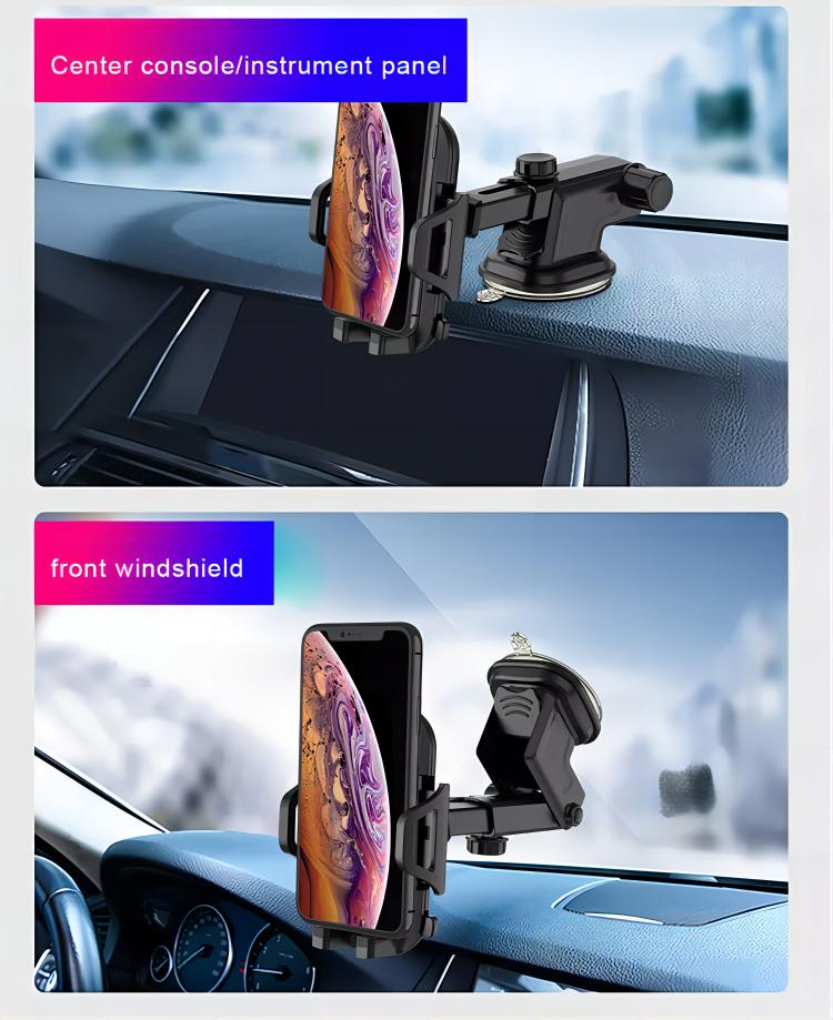 360 Degree Rotable and Retractable Long Arm Dashboard Car Mount