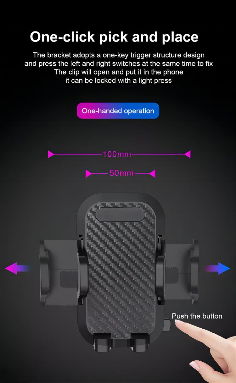 360 Degree Rotable and Retractable Long Arm Dashboard Car Mount