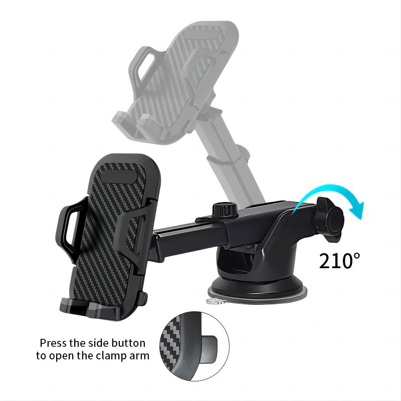 360 Degree Rotable and Retractable Long Arm Dashboard Car Mount