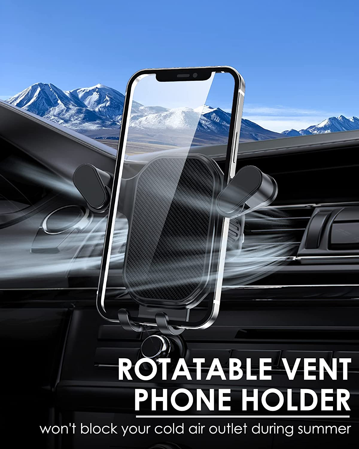 Hook Clip Air Vent Holder with 360 Degree Rotation Hook Clip Air Vent Holder with 360 Degree Rotation
