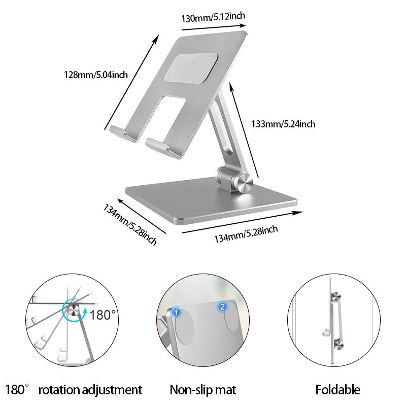 Foldable Aluminum Alloy Tablet Stand Ipad Mount