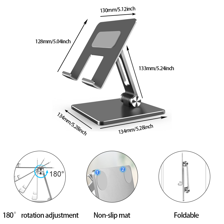 Foldable Aluminum Alloy Tablet Stand Ipad Mount Foldable Aluminum Alloy Tablet Stand Ipad Mount