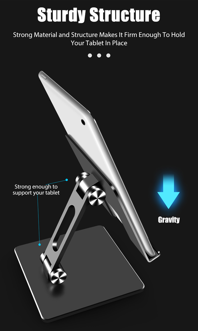 Foldable Aluminum Alloy Tablet Stand Ipad Mount Foldable Aluminum Alloy Tablet Stand Ipad Mount