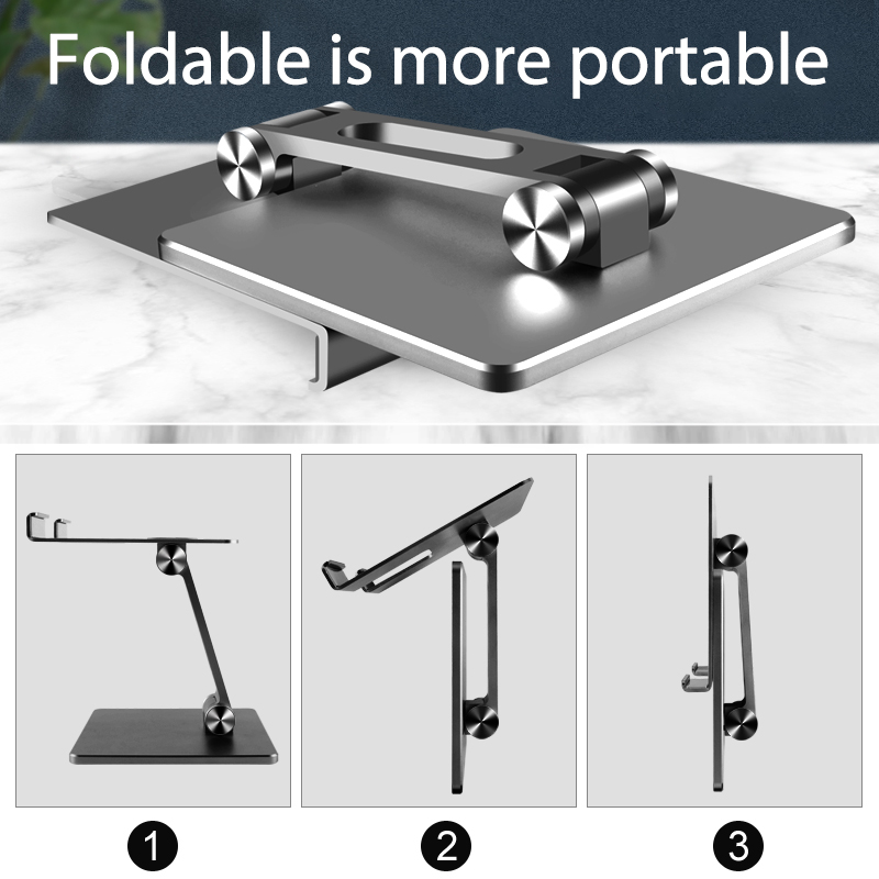 Foldable Aluminum Alloy Tablet Stand Ipad Mount Foldable Aluminum Alloy Tablet Stand Ipad Mount