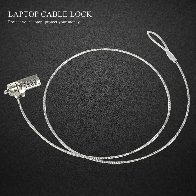Universal Steel Anti-theft Security Combination Laptop Cable Lock Universal Steel Anti-theft Security Combination Laptop Cable Lock