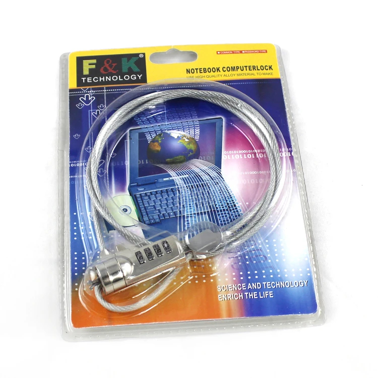 Universal Steel Anti-theft Security Combination Laptop Cable Lock Universal Steel Anti-theft Security Combination Laptop Cable Lock