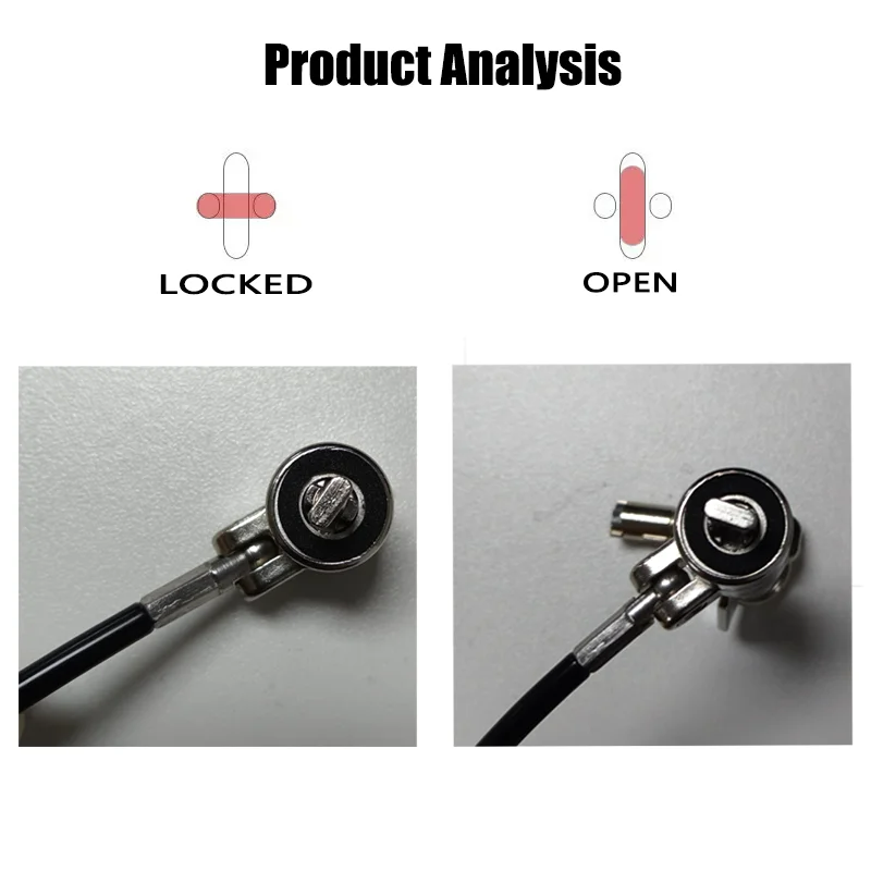 Universal for Dell HP Lenovo 2.5*6 , 2.5*7 , 3*6, 3*7mm Lock Slots