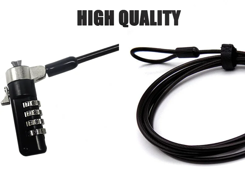 Noble Wedge Slot Nano K Slot Combination Laptop Cable Lock Kit For Acer Apple Asus or Dell Noble Wedge Slot Nano K Slot Combination Laptop Cable Lock Kit For Acer Apple Asus or Dell