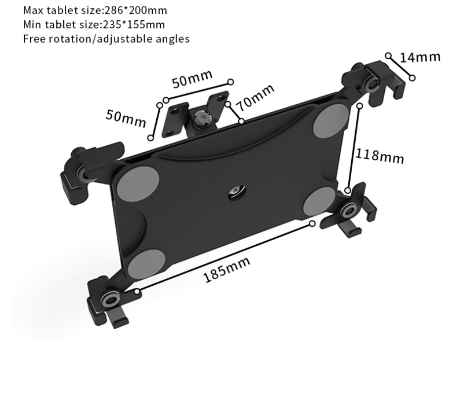 Wall Mount Display Stand For 10-13inches Wall Mount Display Stand For 10-13inches