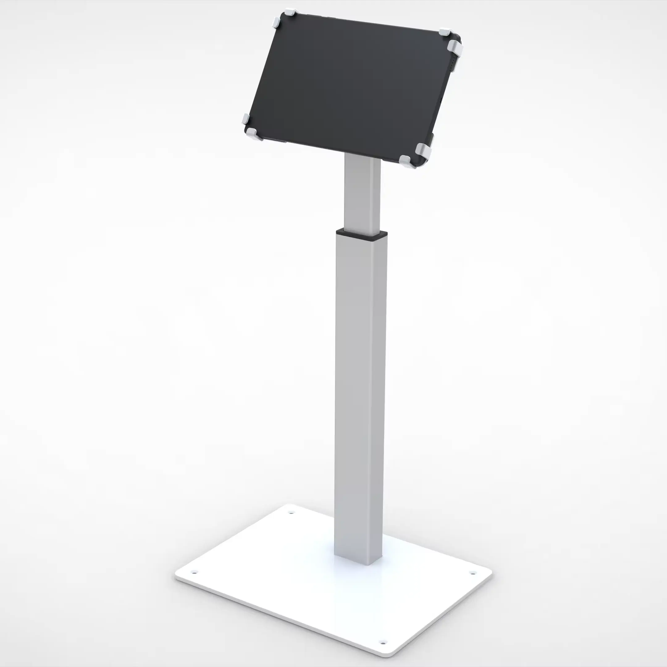 Heights Adjustable Aluminum Floor Tablet Stand for 10-13inches