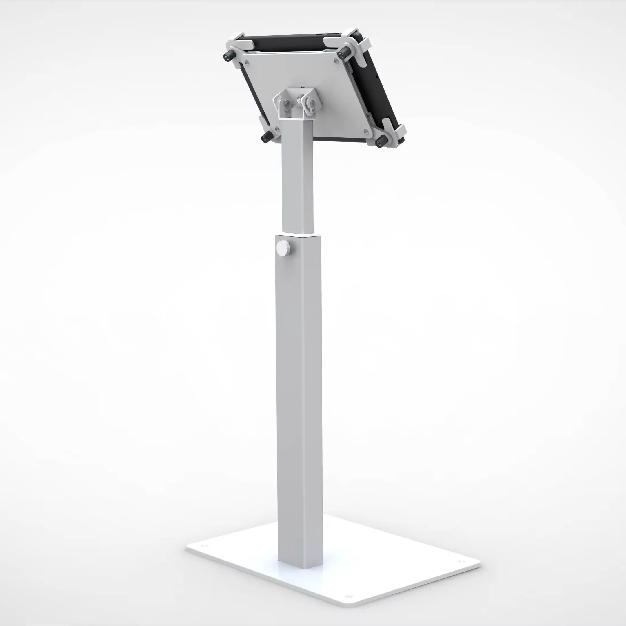 Heights Adjustable Aluminum Floor Tablet Stand for 10-13inches