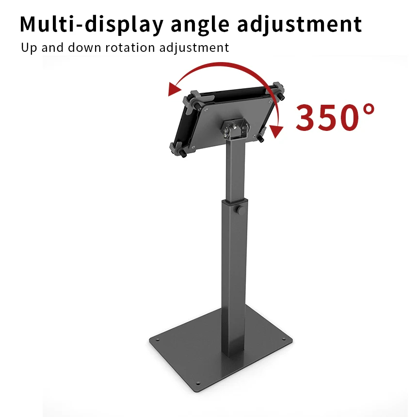 Heights Adjustable Aluminum Floor Tablet Stand for 10-13inches Heights Adjustable Aluminum Floor Tablet Stand for 10-13inches