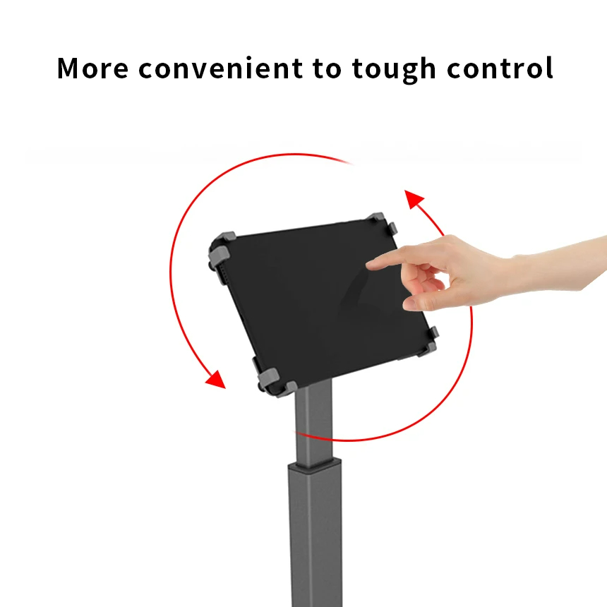 Heights Adjustable Aluminum Floor Tablet Stand for 10-13inches Heights Adjustable Aluminum Floor Tablet Stand for 10-13inches