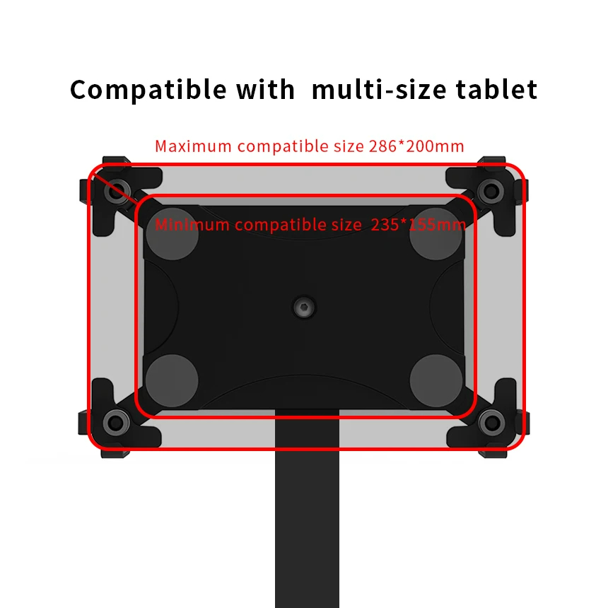 Heights Adjustable Aluminum Floor Tablet Stand for 10-13inches Heights Adjustable Aluminum Floor Tablet Stand for 10-13inches