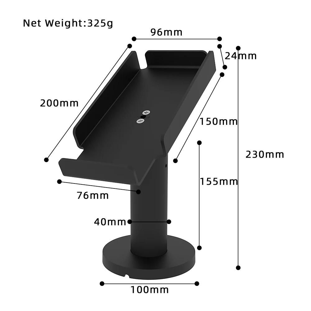 Metal Holding POS Terminal Holder for for Credit Card Payment